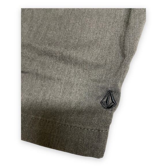 Volcom Mens Shorts‎ Size 30 VMonty Charcoal Heather Gray Cotton Blend - Picture 7 of 9